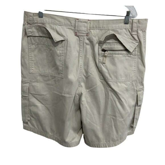 Covington Mens Beige Cargo Shorts With Pockets Size 42 Cotton - Picture 2 of 9